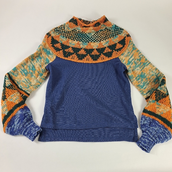 FREE PEOPLE Blue Swit The Small Stuff Sweater - Picture 3 of 5